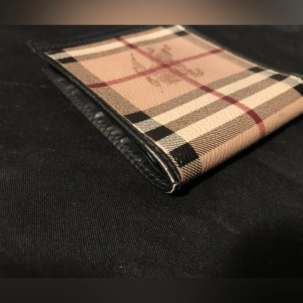 Auth Used Men’s Burberry check Nova Wallet Black - Picture 3 of 11